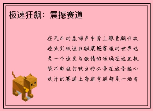 极速狂飙：震撼赛道